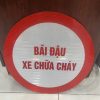 Biển báo bãi đỗ xe chữa cháy phi 70cm decal phản quang tổ ong