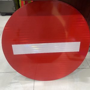 Biển báo cấm ô tô đi ngược chiều phi 70cm decal phản quang tổ ong
